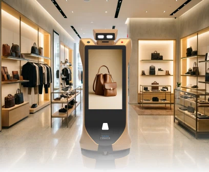 advertising robot for retail