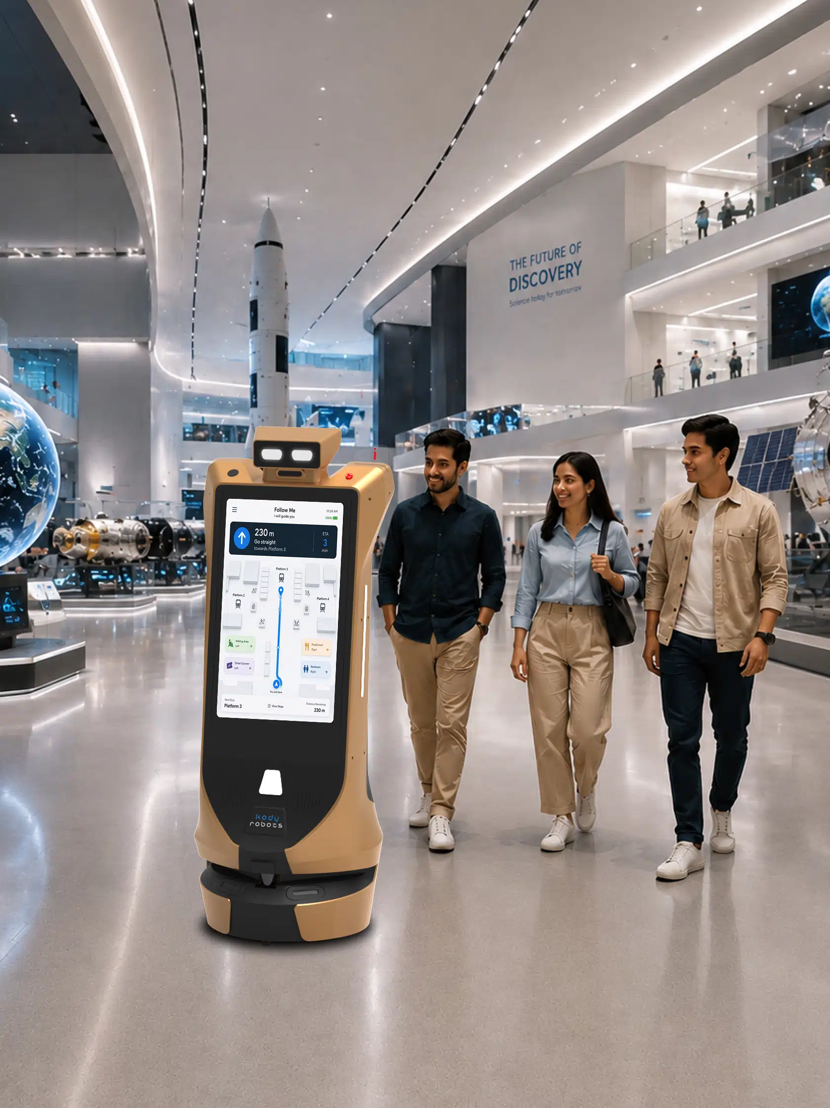 autonomous wayfinding robot for museums