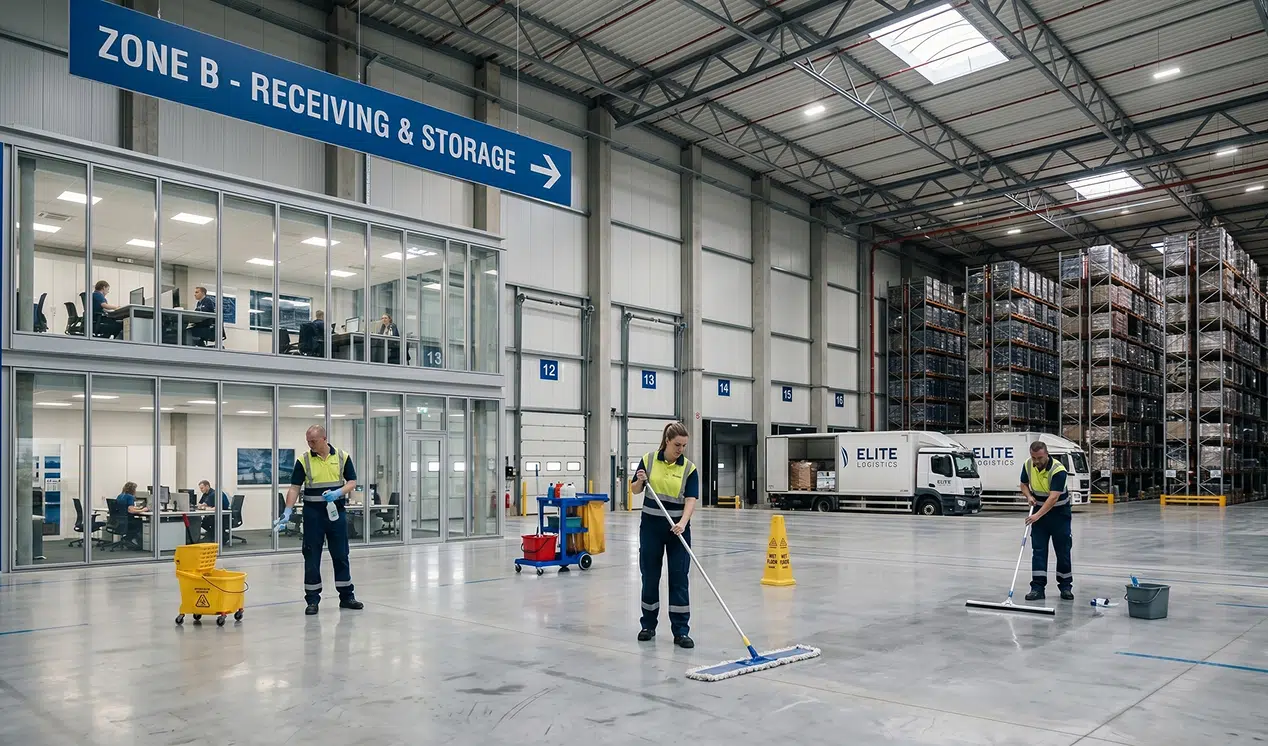 logistics without cleaning robot