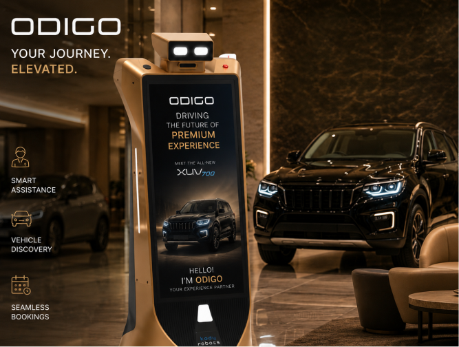 robot for car showroom