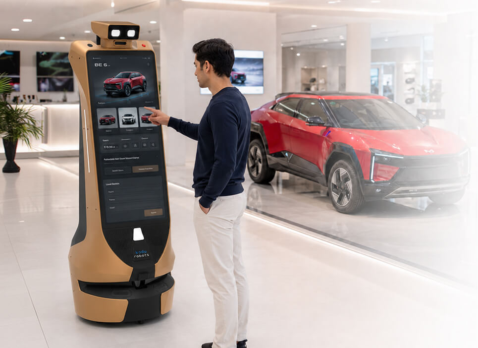 robotic assistant for automobile showroom