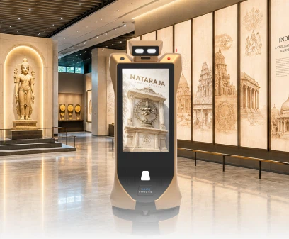 advertising robot for museum