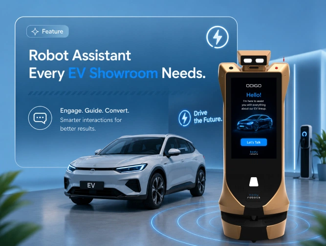 ai robot assistant for ev showroom