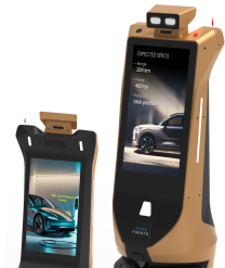 ai robot for electric vehicle showroom