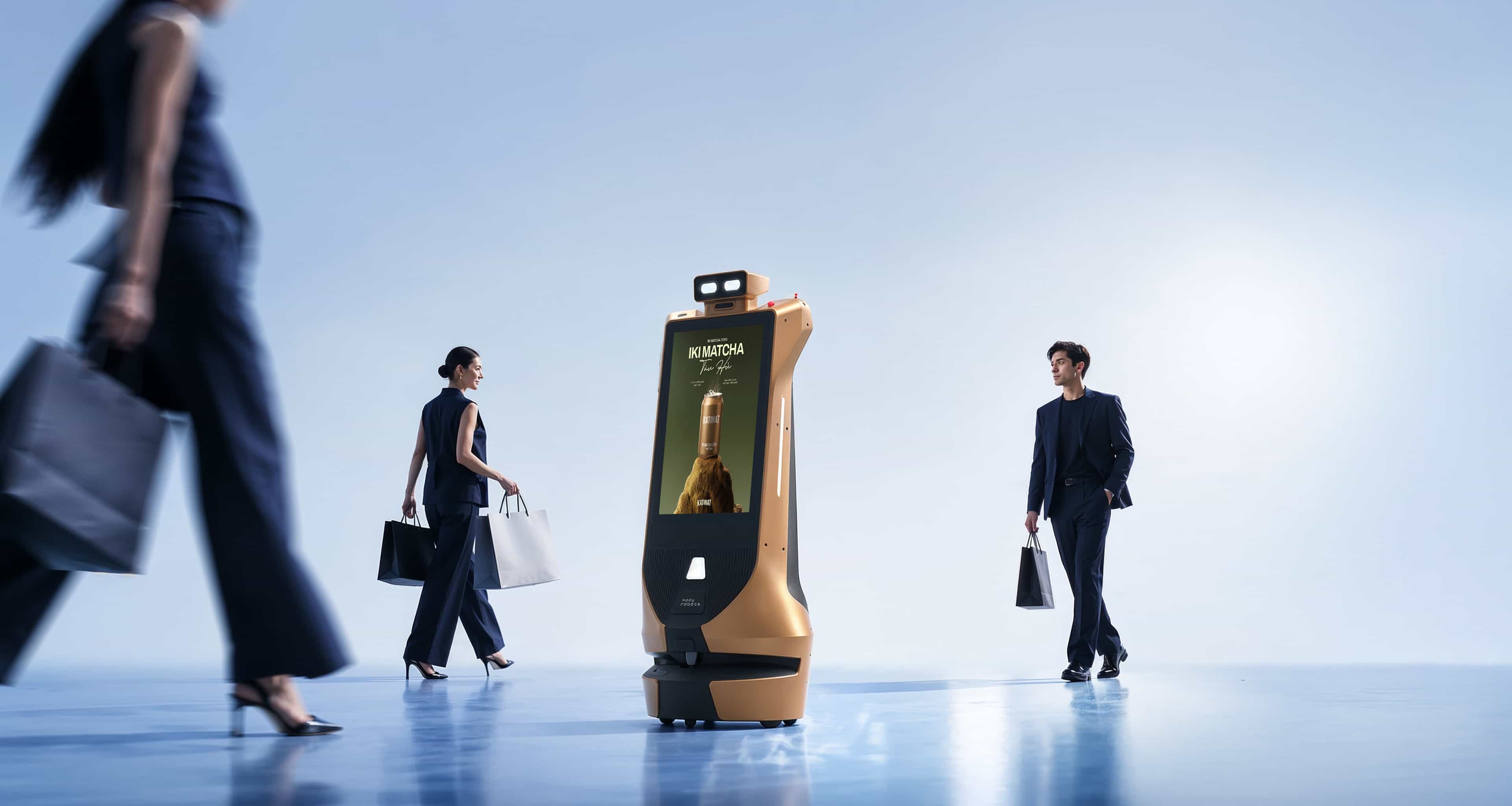 autonomous advertising robot odigo