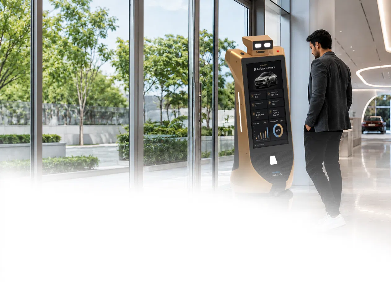 car showroom assistant robots
