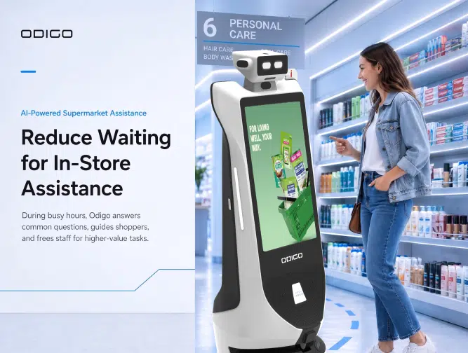 customer assistant robot for supermarket