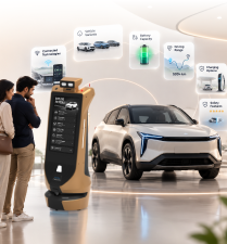 interactive robot for ev showroom