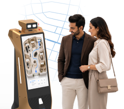 interactive robot for luxury car dealership