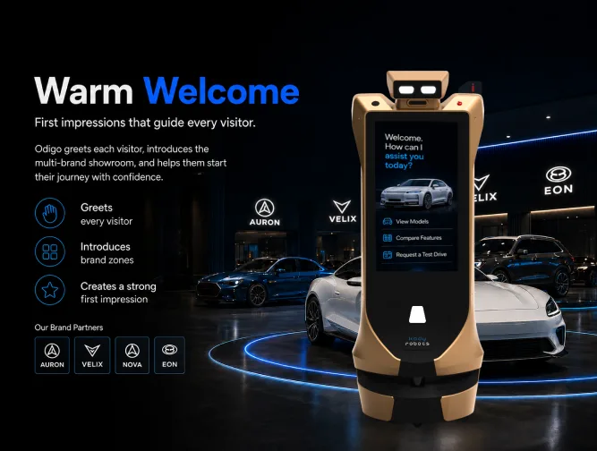 multi-brand car dealership robot