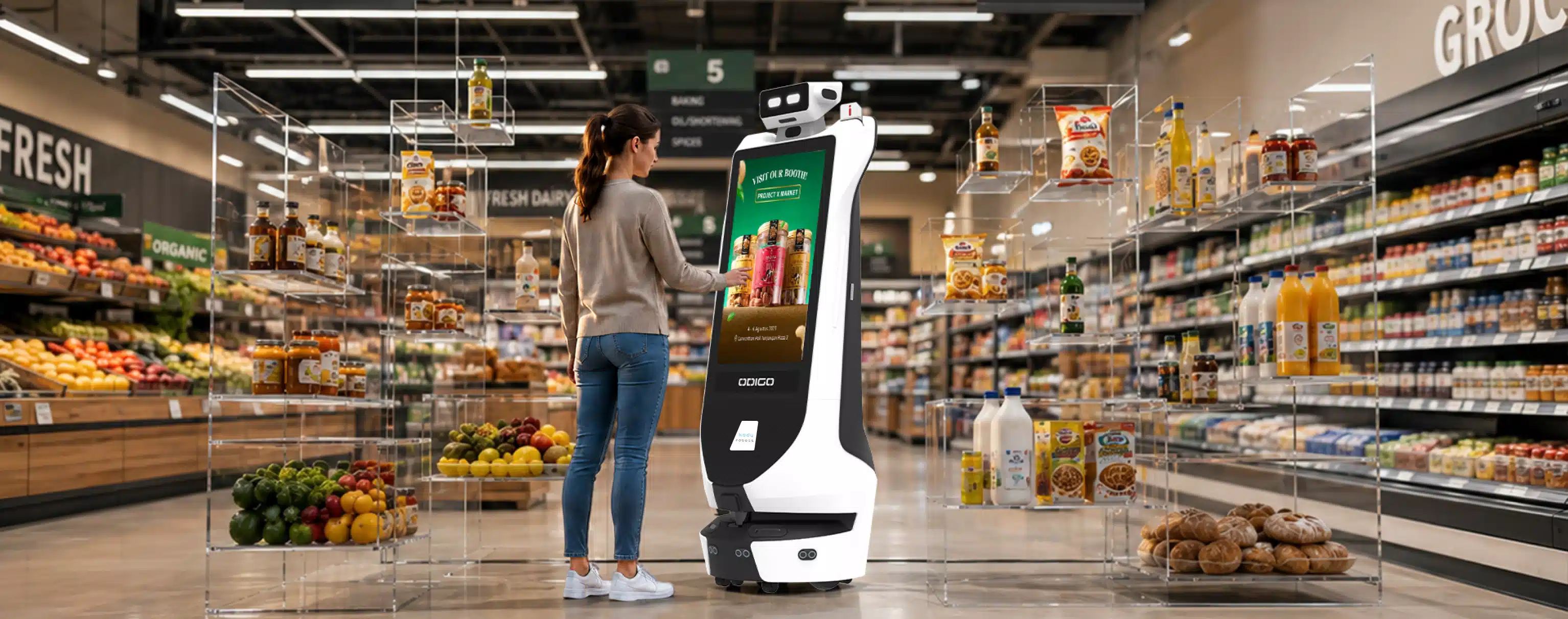 robot assistant for supermarket in usa