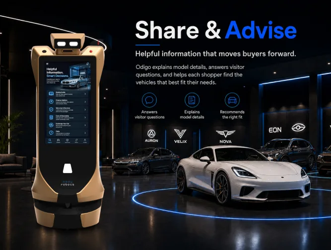 smart robot assistant for multi-brand dealership