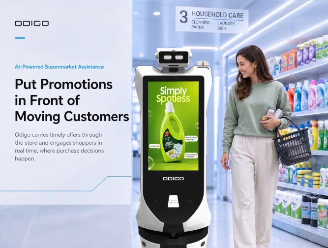 smart robot assistant for supermarket