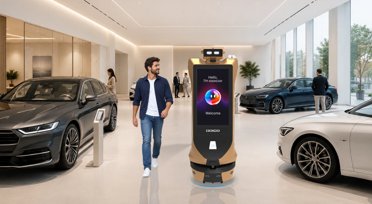 what is an ai robot assistant for a car showroom