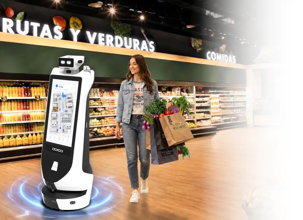 where ai robot assistant for supermarket fits