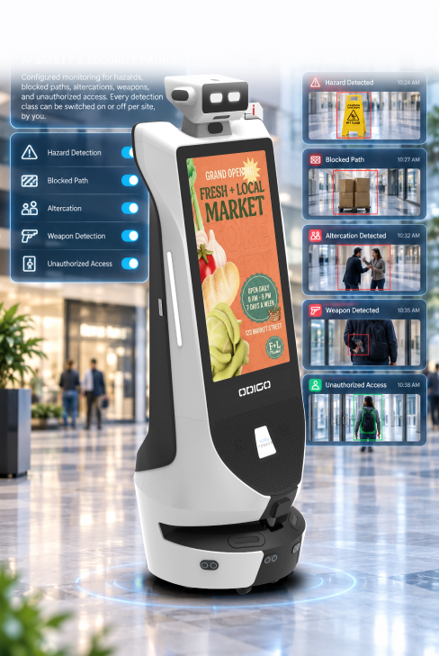 ai safety and security patrol robot