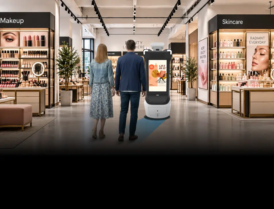 guide robot assistant for big box stores