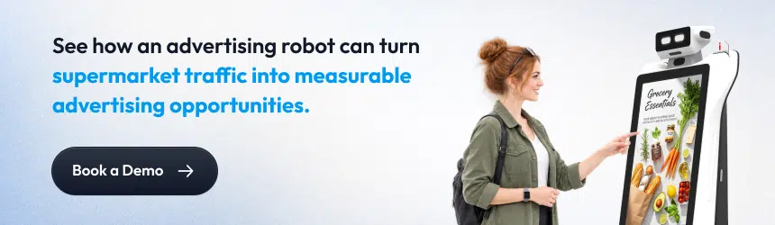 how advertising robots deliver in-store promotions