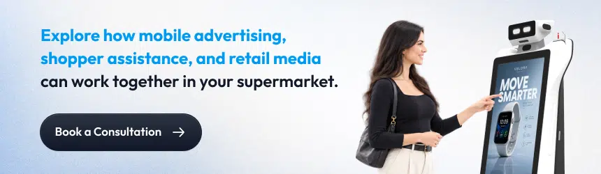 how advertising robots support retail intelligence in supermarkets