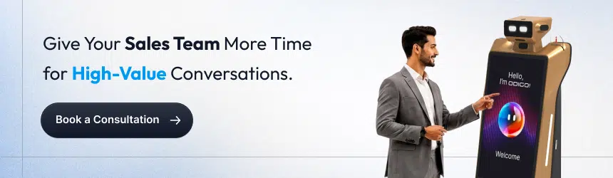 how robot assistants work alongside sales staff