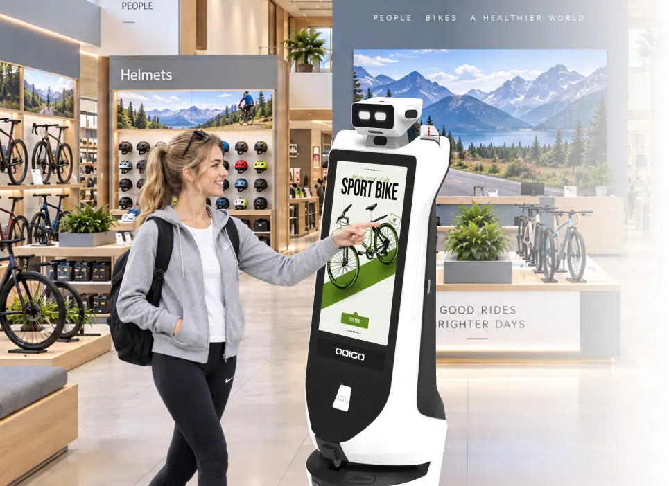 robot assistant for big box stores