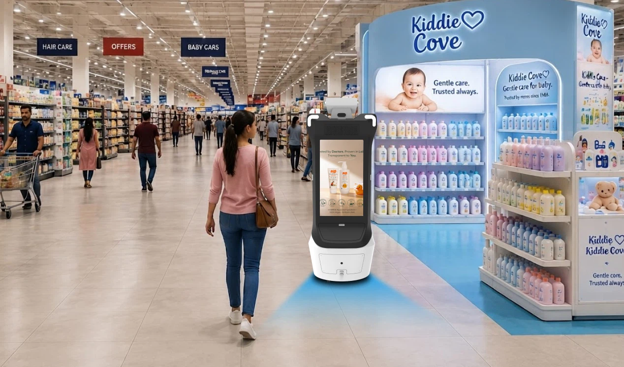 robot assistant for superstore