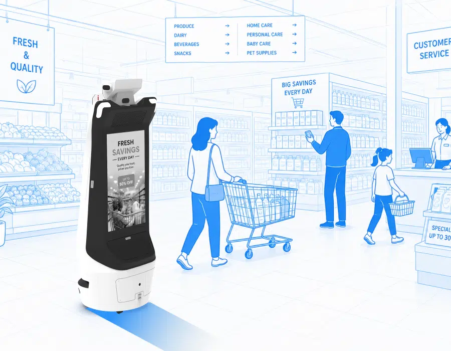 robot assistant for superstores