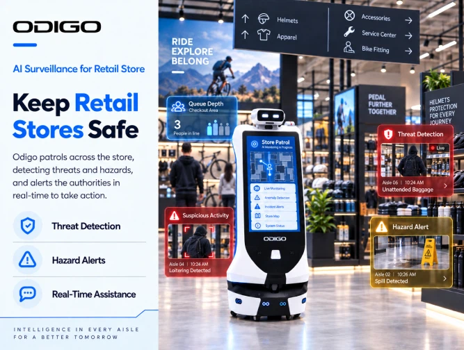 robotic assistant for retail store