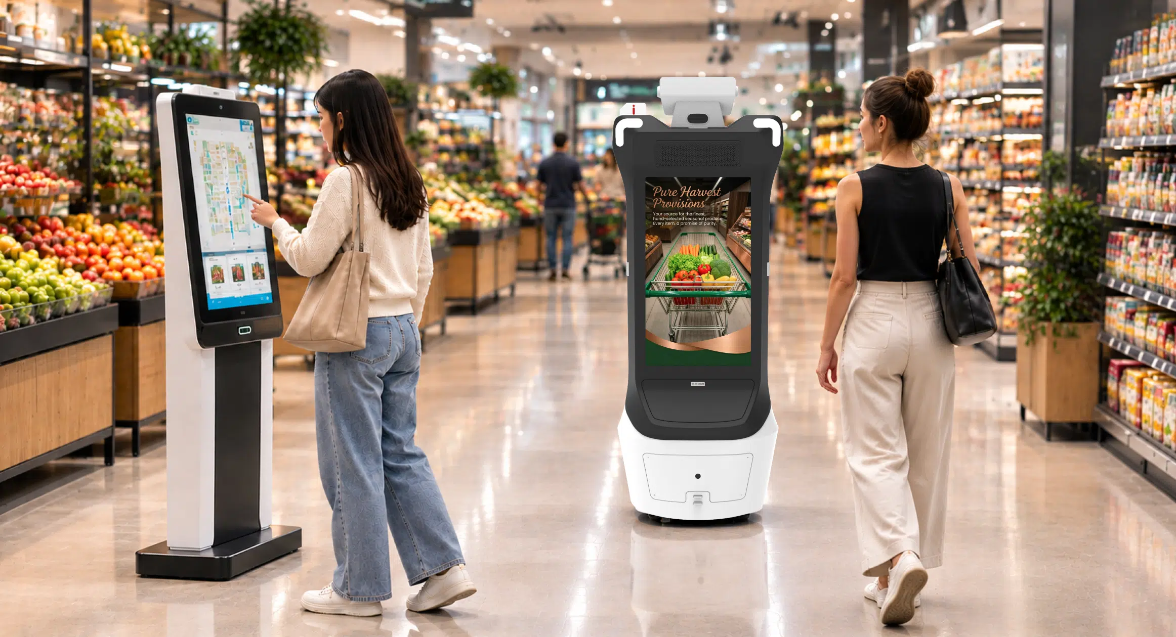 robotic wayfinding vs kiosk wayfinding