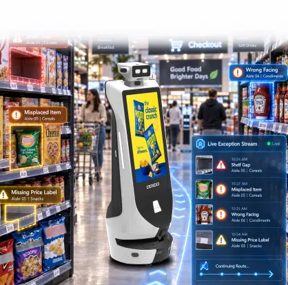 security robot in big box store