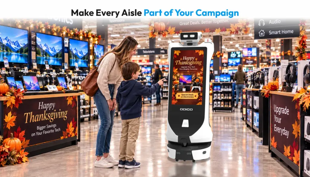 supermarket wayfinding robot applications